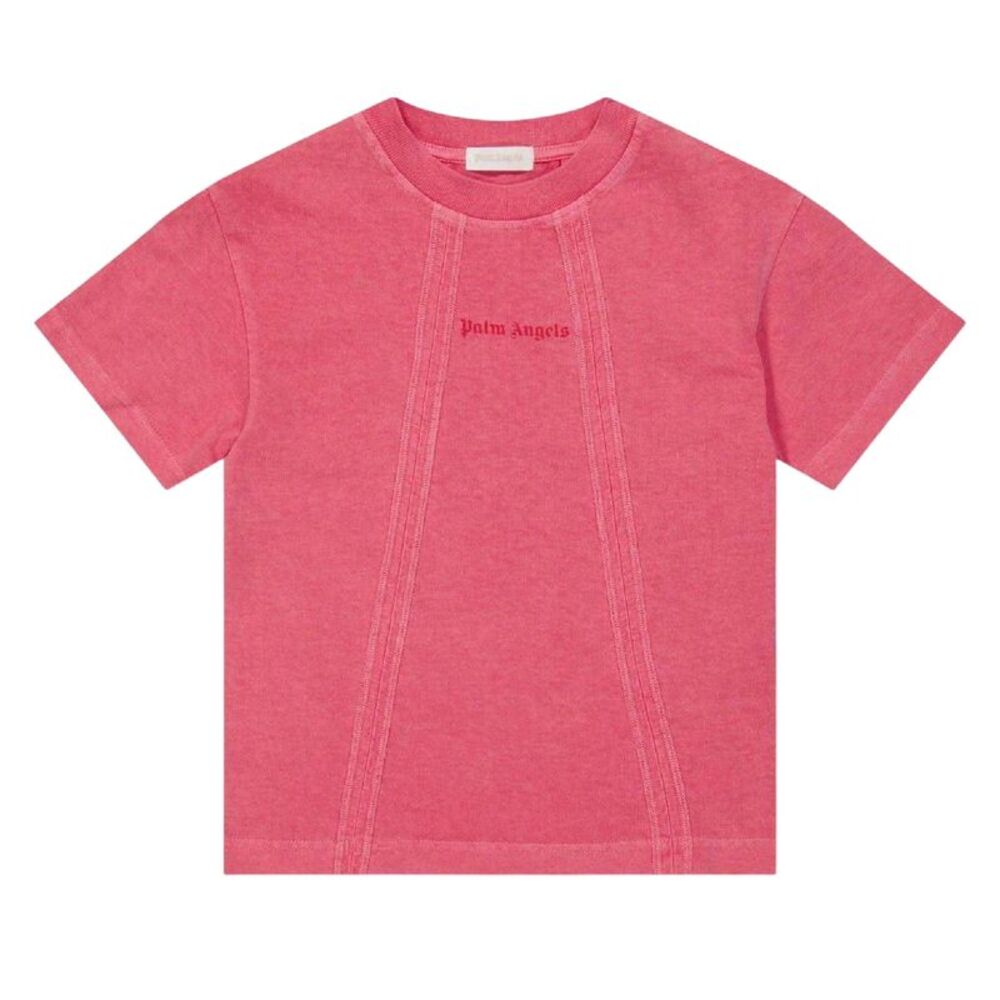 Palm Angels Childrens/Kids Faded Logo T-Shirt / Pink
